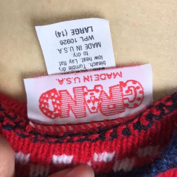 Vintage Grand Made In USA Unixes Sweater Size 14 L - Picture 5 of 7